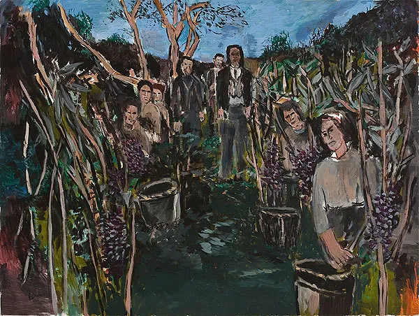 Vineyard (Vinhedo). pintura de Bob Dylan